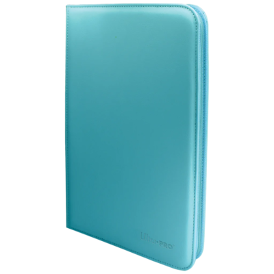 Vivid 9-pocket Light Blue Zippered