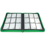 Vivid 9-pocket Zippered PRO-Binder – Green