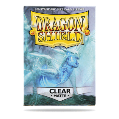 DRAGON SHIELD STANDARD SLEEVES - MATTE CLEAR (100 SLEEVES)
