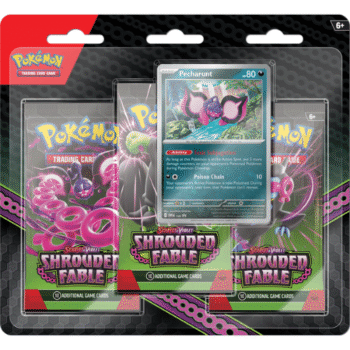 Pokemon TCG Scarlet & Violet Shrouded Fable 3-Pack Booster Blister - Pecharunt