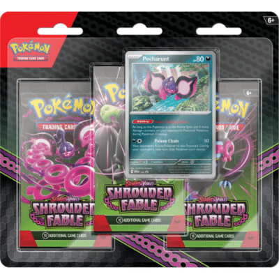 Pokemon TCG Scarlet & Violet Shrouded Fable 3-Pack Booster Blister - Pecharunt