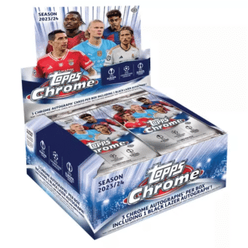 2023-24 Topps Chrome UEFA Club Competitions JUMBO Hobby Box