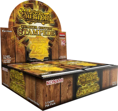 YUGIOH QUARTER CENTURY STAMPEDE BOOSTER DISPLAY 24CT