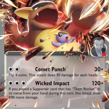 Team Rocket's Kangaskhan ex Double rare (162/217) me02.5